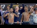 GERVONTA DAVIS & RICARDO NUNES COME FACE TO FACE AFTER MAKING WEIGHT - FULL DAVIS VS NUNES WEIGH IN
