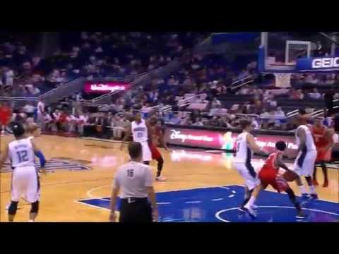 Kostas Papanikolaou stuffs Moe Harkless