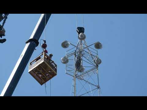 Moonlight Tower refurbished, returned to Austin corner