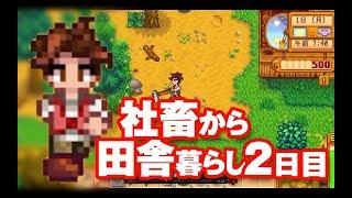 【まったり農場ゲーム実況#２】はじめてのおつかい 【StardewValley スターデューバレー】