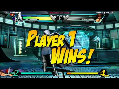Next Level Battle Circuit 108 - UMVC3 - SBN Prodigy vs PAG Crazy Joe / SBN Prodigy vs UVG Noel Brown