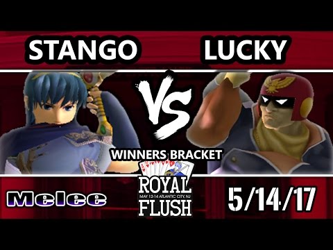 Royal Flush SSBM - Stango (Marth) vs. Selfless | Lucky (Fox, Captain Falcon) - Smash Melee