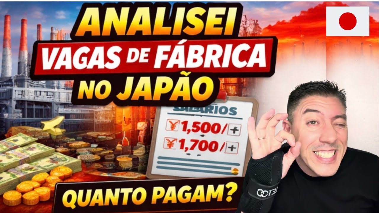 Analisei vagas de fábrica no Japão (olha quanto estão pagando)
