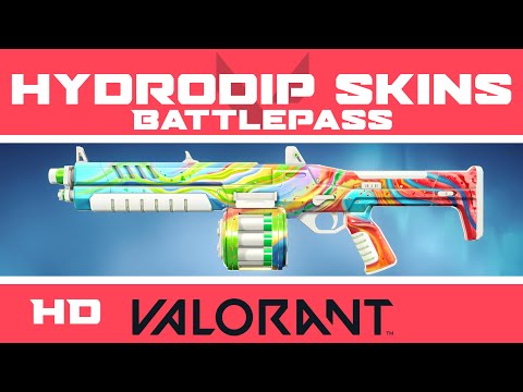 Hydrodip VALORANT SKINS | Episode 4: Act 1 Battle Pass Skin Collection Showcase