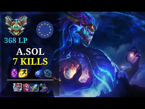 Aurelion Sol Top vs Cho'Gath - 7 kills - A Do Sola Diatas EUW Grandmaster (368 LP) Patch 11.2