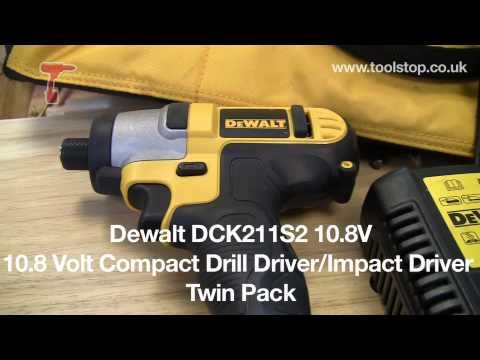 Dewalt DCK211S2 10.8v Compact Drill Driver/Impact Driver Twin Pack
