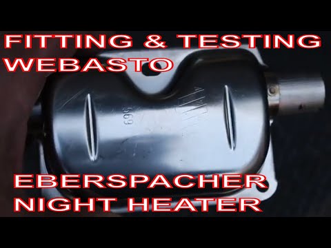WEBASTO EBERSPACHER DIESEL NIGHT HEATER EXHAUST SILENCER TESTED & CHINESE INTAKE SILENCER TEST