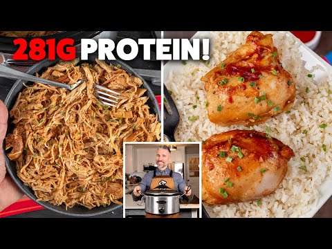 HOT Honey Garlic Chicken | CHEAP & EASY 10 Minute Slow Cooker Meal Prep!