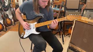 Video thumbnail for 1955 Fender Stratocaster by Folkway Music