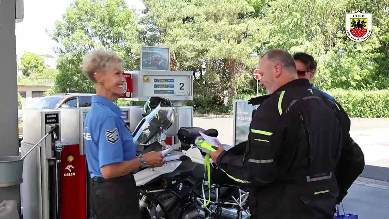 Městská policie Cheb připravila i letní akci  pro motorkáře