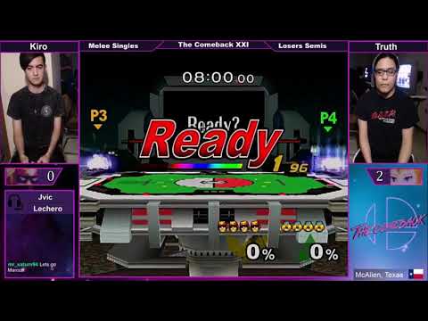 The Comeback 21 SSBM - Kiro vs Truth - Losers Semis