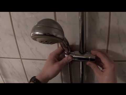 Sinobest 18-25 mm adjustable shower bracket 360° rotatable chrome-plated unboxing and instructions