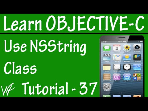 Free Objective C Programming Tutorial for Beginners 37 - NSString Class in Objective C