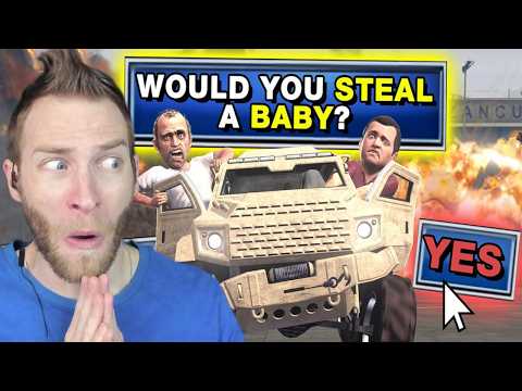HE BROKE THE RECORD!! Reacting to "GTA 5 Speedrun, but it's actually Family Feud" by DougDoug