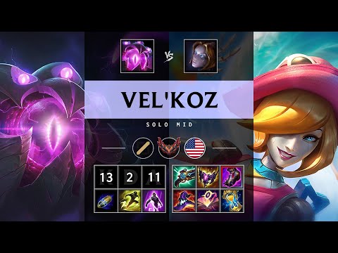 Vel'Koz Mid vs Orianna - NA Grandmaster Patch 25.13