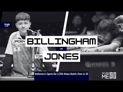 Jaden Billingham v Tom Jones | £45k Money Match | McNamara's Sports Bar Crosby | Blackball Rules