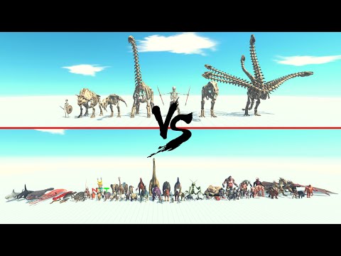 Skeleton Team Vs All Units ARBS | Animal Revolt Battle Simulator