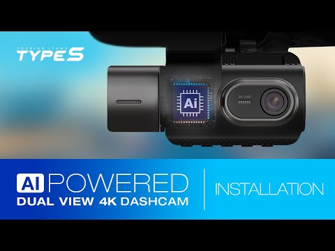 How to Install the TYPE S T401 4K Dual View Dash Cam with AI Powered Driver Assistance (Costco 2024)