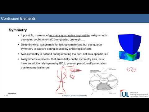 Abaqus Tutorial: Continuum Elements #7 Symmetry