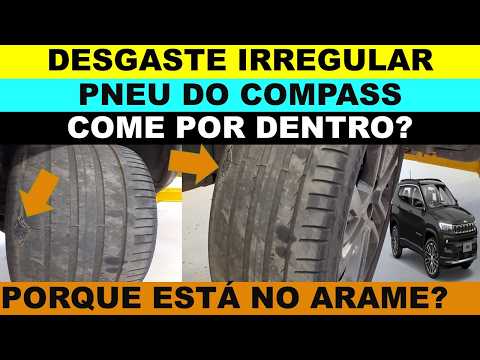 Pneu Jeep Compass com desgaste irregular, qual a vida útil do pneu do Compass?
