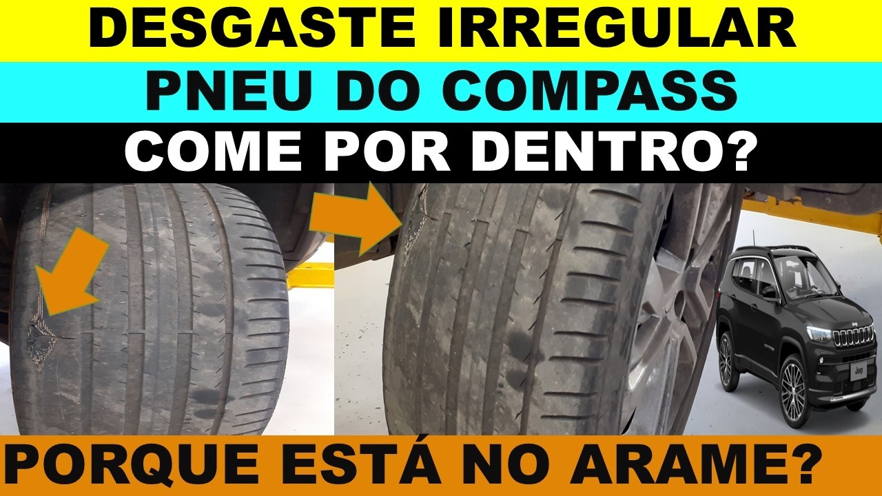 Pneu Jeep Compass com desgaste irregular, qual a vida útil do pneu do Compass?