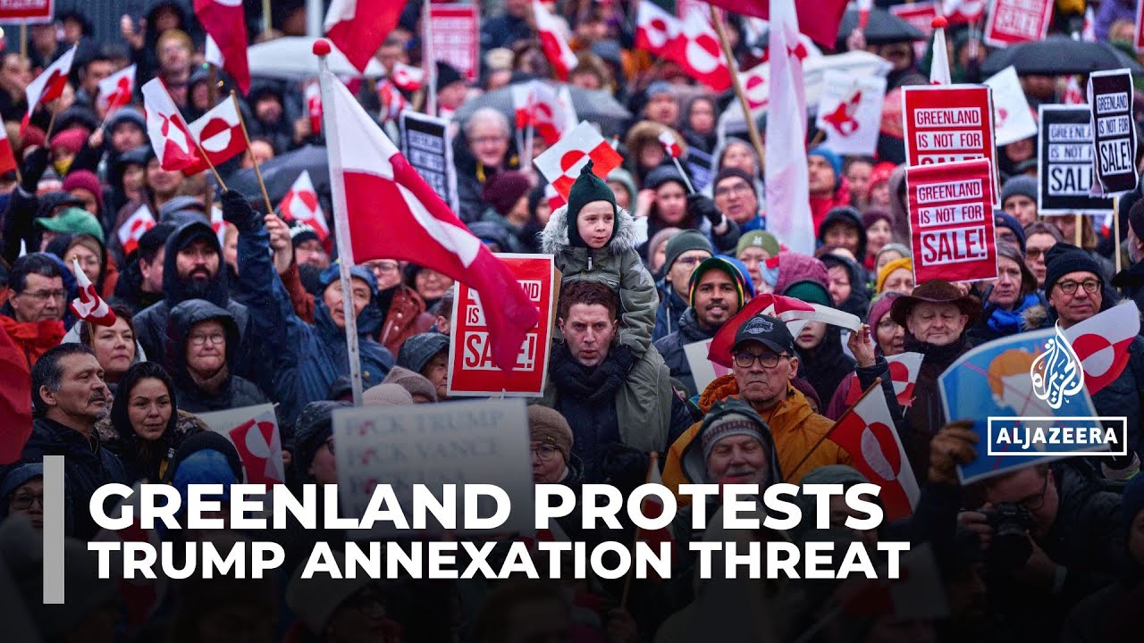 Thousands join ‘Hands off Greenland’ protests amid Trump’s takeover threats