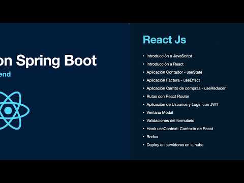 Nuevo curso React: Creando webapp Full Stack con Spring Boot