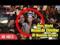 Manushi Chhillar At Mumbai Airport Full Video Miss World 2017 Manushi Chhillar