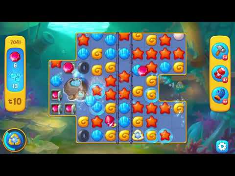 Fishdom 7041 Level - 17 moves - NO BooSTERS