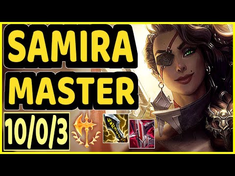 DOUBLELIFT (SAMIRA) - QUADRAKILL 10/0/3 KDA GAMEPLAY - NA Ranked MASTER