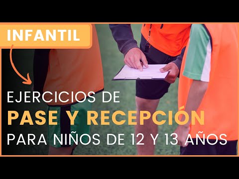 EJERCICIOS de PASE y RECEPCIÓN de futbol para NIÑOS ⚽️ INFANTILES (12 y 13 años)