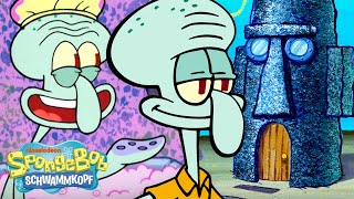 SpongeBob | 60 MINUTEN im Haus von Thaddäus 🎨 | SpongeBob Schwammkopf