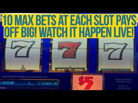 10 Spin Method Tested Again At 4 $5 Slots Max Bets! Red White & Blue Deluxe Reigns With The BIG WIN!