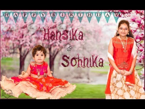 Hansika & Sohnika  Birthday  Photo Album Video