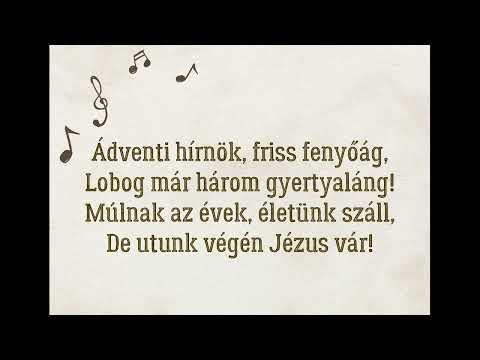 Ádventi hírnök - szöveggel
