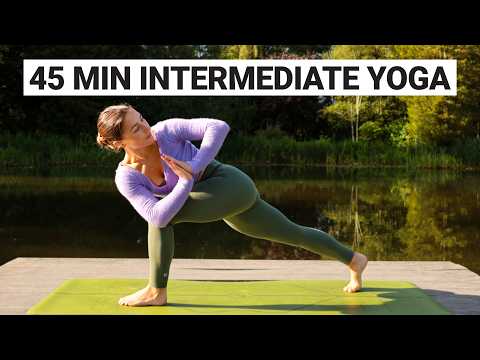 45 Min Intermediate Yoga Flow to Improve Strength & Flexibility