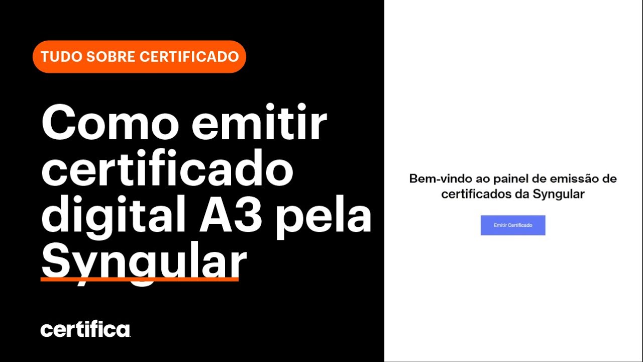 Como emitir o Certificado A3