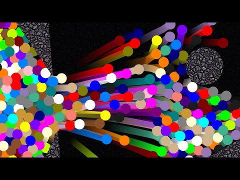 Who Will Survive? Survival Proliferation Marble Race in Algodoo