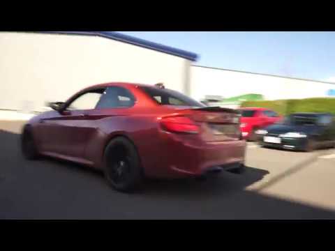 BMW M2 sunset orange , Remus axle back race exhaust Motech Performance