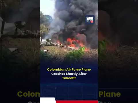 Colombian Air Force Plane Crashes Shortly After Takeoff, 120+ Onboard