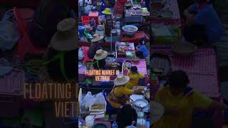 🛶🥗 Floating market in Vietnam 🇻🇳 #shorts