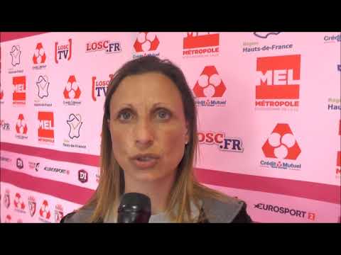 Sarah M'Barek après Lille OSC - En Avant Guingamp le 22.04.2018