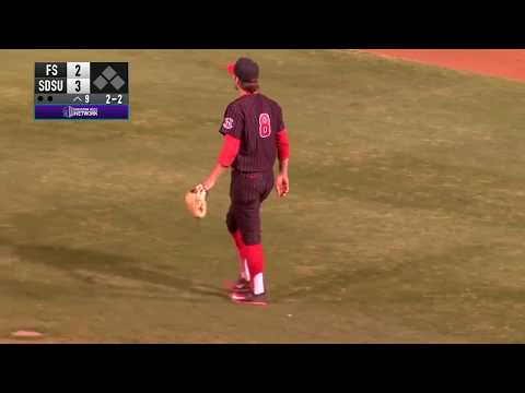 SDSU BASEBALL: AZTECS 3, FRESNO STATE 2 - 4/20/18
