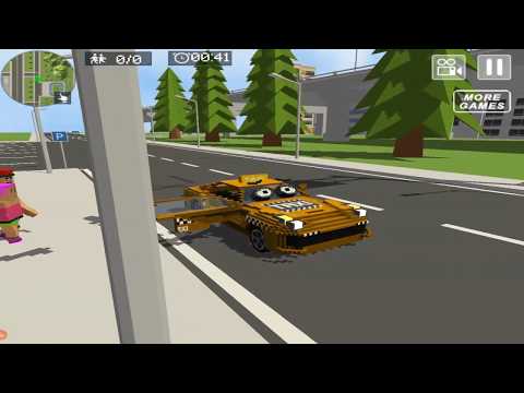 Mr. Blocky City Taxi SIM Video