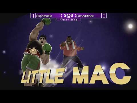 Smash@Sunken 33 Smash4 - Superbottle (Little Mac) vs FamedBlade (Sonic) - SSB4 Winners Semis