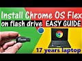 How to Download and Install Chrome OS Flex on USB Flash Drive - Old Laptop