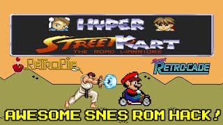 Hyper Street Kart - Awesome Mario Kart Hack SNES - RetroPie Retro-Cade Or Analogue Super NT!