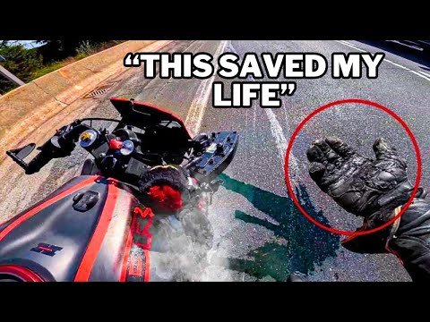 When Gear Saved lives - Motorcycle Crashes & Moments 2025! | CrashBanditoNL