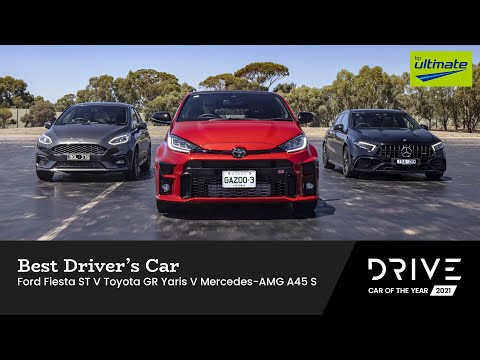 Ford Fiesta ST v Toyota GR Yaris v Mercedes-AMG A45 S | BP Driver's Car | Drive Car of the Year 2021