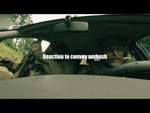 Convoy ambush drill with VIP extraction at Skalice shooting range